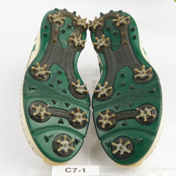 Ecco Mens Biom G2 Golf Shoes Size 43 9 Waterproof White Yak Sneakers Soft Spikes - Picture 10 of 13